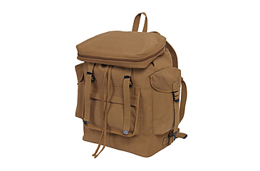 Image of Rothco Canvas European Style Rucksack, Coyote Brown, 2383-CoyoteBrown