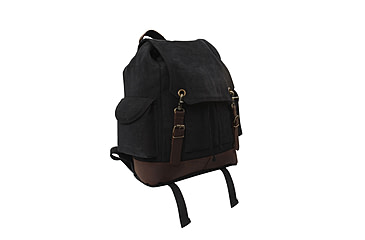 Image of Rothco Vintage Expedition Rucksack, Black, 8706-Black