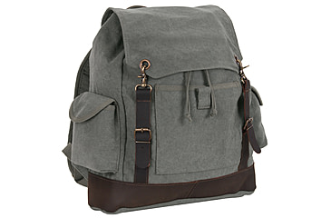 Image of Rothco Vintage Expedition Rucksack, Charcoal Grey, 8707