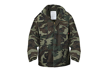 Image of Rothco Vintage M-65 Field Jackets, Woodland Camo, XL, 8613-WoodlandCamo-XL