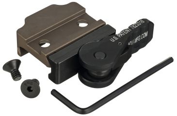 Image of American Defense Manufacturing Surefire M600/M300 Scout Mount, Standard Lever, Flat Dark Earth, AD-SF STD FDE