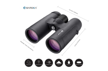 Image of Barska 10x42mm WP Level ED Binoculars, Black, AB12992