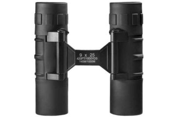 Image of Barska 9x25 Focus Free Roof BK-7 Prism Compact Binoculars, Black w/ Case AB10302