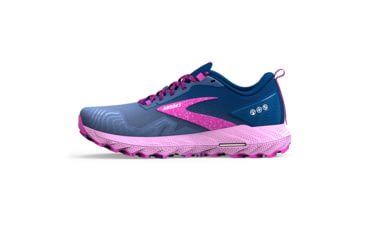 Image of Brooks Cascadia 17 Running Shoes - Womens, Navy/Purple/Violet, 7.5 Narrow, 1203921B449.075