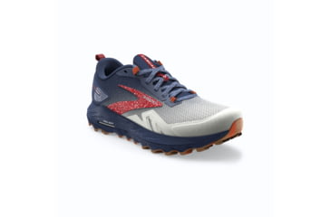 Image of Brooks Cascadia 17 Running Shoes - Womens, White/Navy/Bittersweet, 9.0, 1203921B157.090