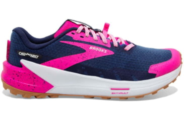 Image of Brooks Catamount 2 Running Shoes - Womens, Medium, Peacoat/Pink/Biscuit, 6.5, 1203881B425.065