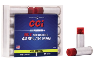 Image of CCI Ammunition Pest Control Big 4 Shotshell .44 Special 110 grain Shotshell Centerfire Pistol Ammo, 10 Rounds, 3718CC