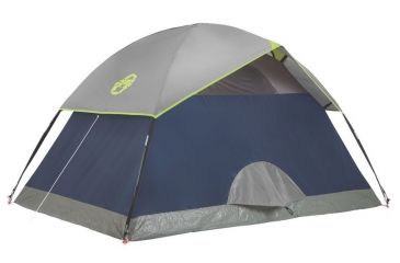 Image of Coleman Sundome 2-Person Tent w/ Rainfly, Navy/Grey, 7x5ft, 2000036415