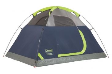 Image of Coleman Sundome 2-Person Tent w/ Rainfly, Navy/Grey, 7x5ft, 2000036415