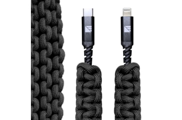 Image of Dark Energy Lightning to C Paracord Cable, Black, IND-LCC03BKBK