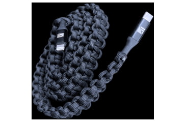 Image of Dark Energy Lightning to C Paracord Cable, Black, IND-LCC03BKBK