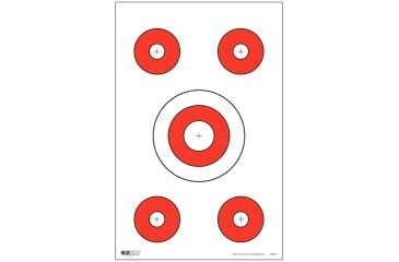 Image of EZ2C Targets Style 3 Targets,11x17in,Red and Black Ink,Pack of 25 EZ2C003