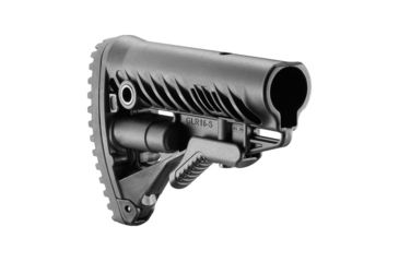 Image of FAB Defense AR-15/M4 Stock With Battery Storage And Rubber Buttpad, Black, FX-GLR16B