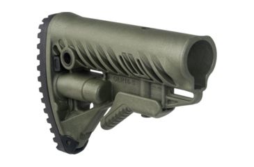 Image of FAB Defense AR-15/M4 Stock With Battery Storage And Rubber Buttpad, OD Green, FX-GLR16G