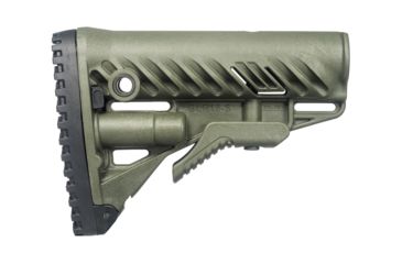 Image of FAB Defense AR-15/M4 Stock With Battery Storage And Rubber Buttpad, OD Green, FX-GLR16G