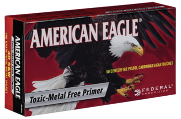 Image of Federal Premium American Eagle Indoor Range Training Pistol Ammo, .40 S&amp;W, Full Metal Jacket, 180 grain, 50 Rounds, AE40N1