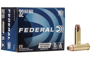 Image of Federal Premium Personal Defense Pistol Ammo, .32 H&amp;R Magnum, Jacketed Hollow Point, 85 grain, 20 Rounds, C32HRB