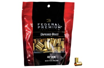 Image of Federal Premium Unprimed Brass-Handgun, 40 S&amp;W, PH40UPB100