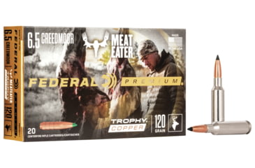 Image of Federal Premium Vital-Shok Rifle Ammo, 6.5 Creedmoor, Trophy Copper, 120 grain, 20 Rounds, P65CRDTC1