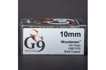 Image of G9 Defense 10mm 145 Grain External Hollow Point Cooper Pistol Ammo, 20 Rounds, 40232258497