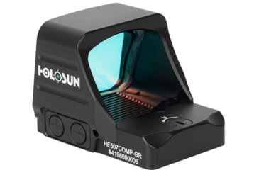 Image of Holosun HE507COMP Open Reflex Optical Sight, 2 MOA Dot, Green CRS Competition Reticle, Black, HE507COMP-GR