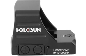 Image of Holosun HE507COMP Open Reflex Optical Sight, 2 MOA Dot, Red CRS Competition Reticle, Black, HS507COMP