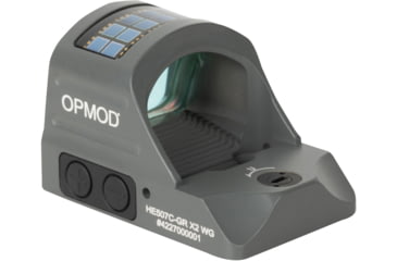 Image of Holosun OPMOD HS507C-GR-X2 Reflex Red Dot Sight, Green 2 MOA Dot and 32 MOA Circle, Wolf Gray, HE507C-GR-X2 WG