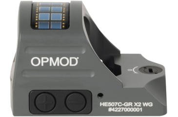 Image of Holosun OPMOD HS507C-GR-X2 Reflex Red Dot Sight, Green 2 MOA Dot and 32 MOA Circle, Wolf Gray, HE507C-GR-X2 WG