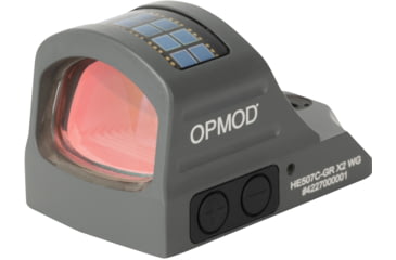 Image of Holosun OPMOD HS507C-GR-X2 Reflex Red Dot Sight, Green 2 MOA Dot and 32 MOA Circle, Wolf Gray, HE507C-GR-X2 WG