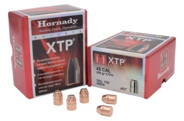 Image of Hornady 45200 XTP 45 Caliber .452 250 GR Hollow Point 100 Box