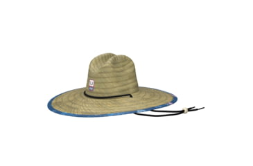 Image of HUK Performance Fishing Straw Hat Fish And Flags - Mens, Set Sail, 1, H3000407-489-1