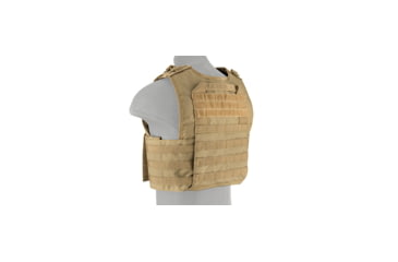 Image of Lancer Tactical Battle 1000D Nylon MOLLE Tactical Vest, Tan, CA-1850GTN