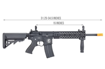 Image of Lancer Tactical Gen 2 Proline M4 Evo Airsoft AEG Rifle, Black, LT-12B-G2-ME