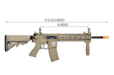 Image of Lancer Tactical Gen 2 Proline M4 Evo Airsoft AEG Rifle, Tan, LT-12T-G2-ME