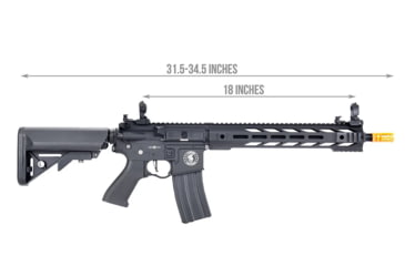 Image of Lancer Tactical Gen 2 ProLine M4 SPR Interceptor Airsoft AEG Rifle, Black, LT-25B-G2-ME