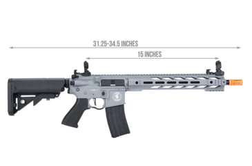 Image of Lancer Tactical Gen 2 ProLine M4 SPR Interceptor Airsoft AEG Rifle, Gray, LT-25Y-G2-ME