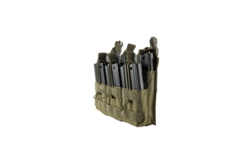 Image of Lancer Tactical M4/M16 Adaptive Hook and Loop Triple Dual Mag Pouch, Olive Drab, CA-292G