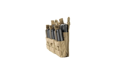 Image of Lancer Tactical M4/M16 Adaptive Hook and Loop Triple Dual Mag Pouch, Tan, CA-292T