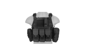 Image of Lancer Tactical Tactical Assault Plate Carrier Vest, Black, CA-305BN