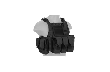 Image of Lancer Tactical Tactical Assault Plate Carrier Vest, Black, CA-305BN