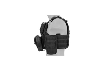 Image of Lancer Tactical Tactical Assault Plate Carrier Vest, Black, CA-305BN