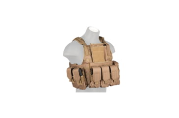 Image of Lancer Tactical Tactical Assault Plate Carrier Vest, Coyote Brown, CA-305KN