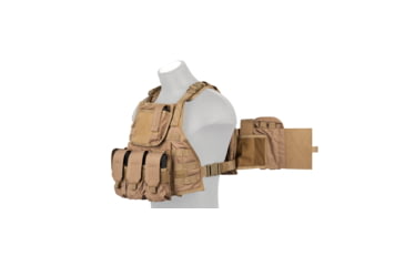 Image of Lancer Tactical Tactical Assault Plate Carrier Vest, Coyote Brown, CA-305KN