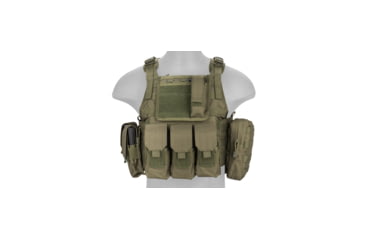 Image of Lancer Tactical Tactical Assault Plate Carrier Vest, Olive Drab, CA-305GN