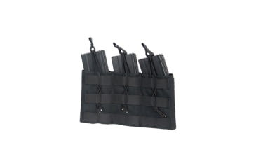 Image of Lancer Tactical Variable Depth Adjustment MOLLE Triple Mag Pouch, Black, CA-379BN