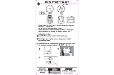 Image of LaserLyte Trainer Target Steel Tyme Kit, TLB-LMS