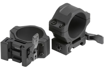 Image of Leapers UTG ACCU-SYNC QR Scope Rings, 30mm, Low Profile, Picatinny, Black, AQR310