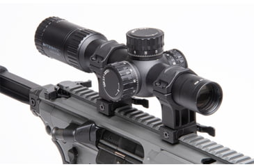 Image of Leapers UTG ACCU-SYNC QR Scope Rings, 34mm, 2X-High Profile, Picatinny, Black, AQR432