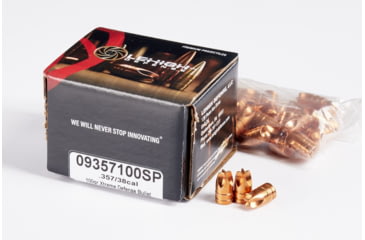 Image of EDEMO Lehigh Defense Xtreme Defense .38 Special Caliber 100 Grain Fluid Transfer Monolithic FTM Centerfire Pistol Bullets, 50 Rounds, 09357100SP, EDEMO1