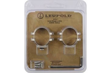 Image of Leupold Standard Rifle Scope Ring, 1in, Low, Silver, 49899